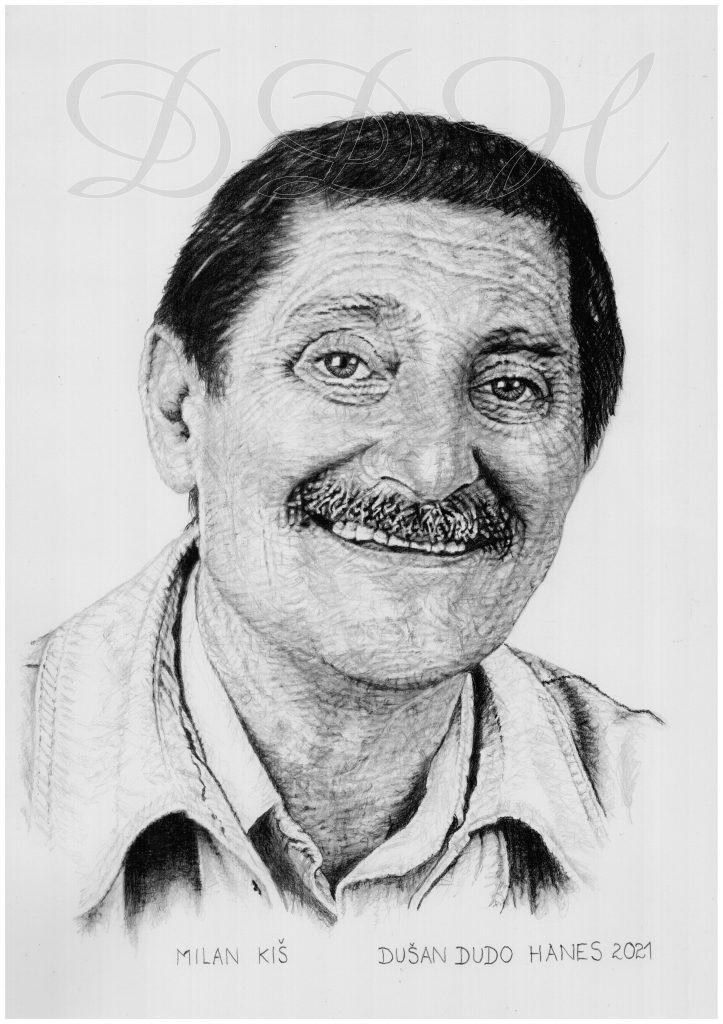 050 - Milan Kiš, portrét Dušan Dudo Hanes
