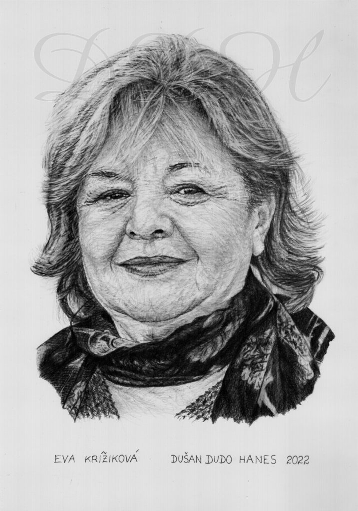 051 - Eva Krížiková, portrét Dušan Dudo Hanes