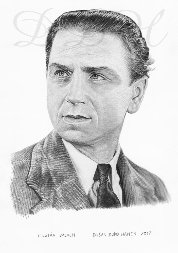 105 - Gustáv Valach, portrét Dušan Dudo Hanes