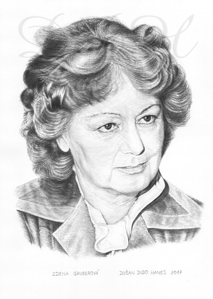 107 - Zdena Gruberová, portrét Dušan Dudo Hanes