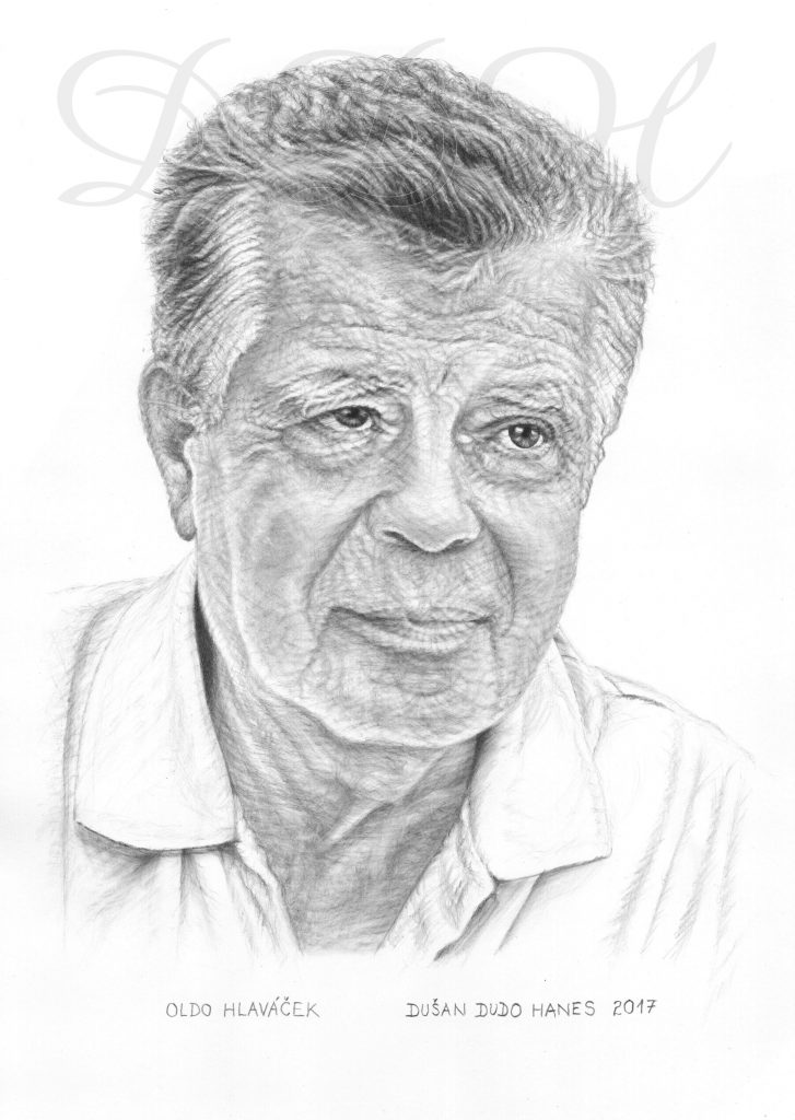 108 - Oldo Hlaváček, portrét Dušan Dudo Hanes