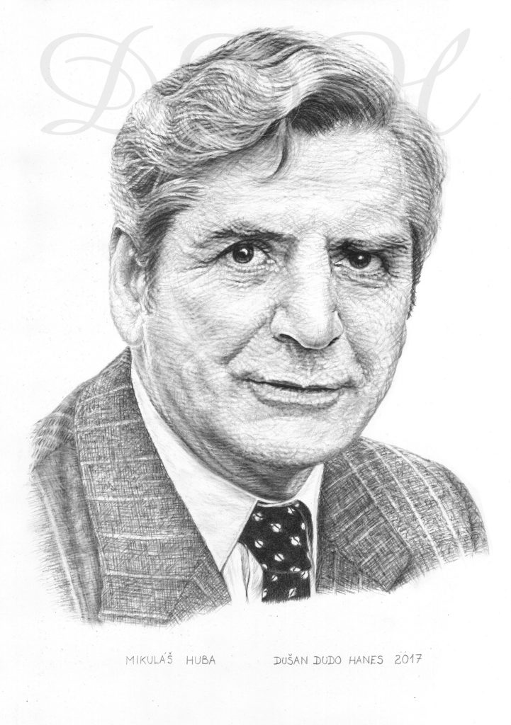 109 - Mikuláš Huba, portrét Dušan Dudo Hanes