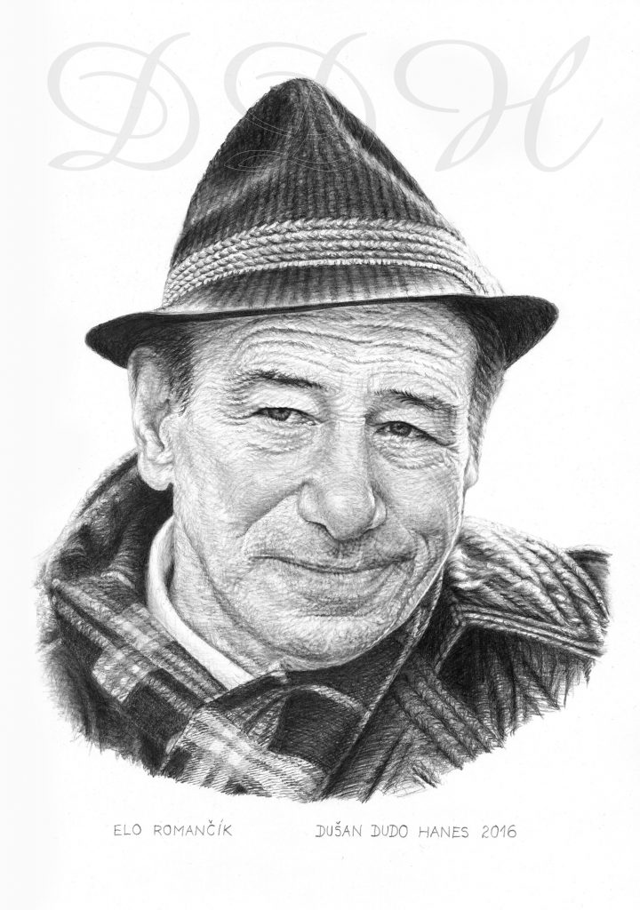 113 - Elo Romančík, portrét Dušan Dudo Hanes