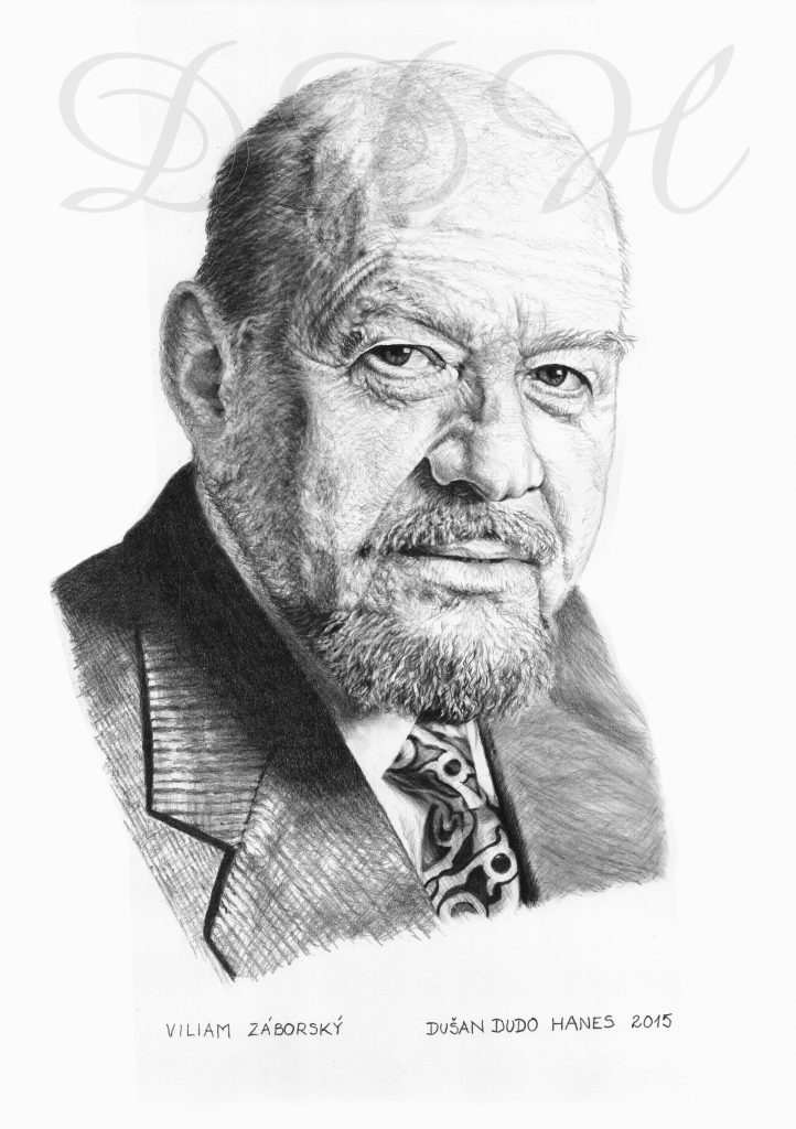 124 - Viliam Záborský, portrét Dušan Dudo Hanes