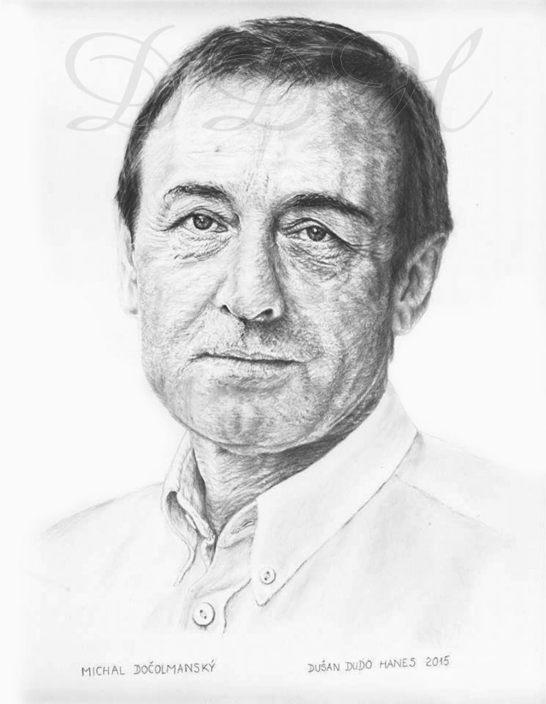 128 - Michal Dočolmanský, portrét Dušan Dudo Hanes