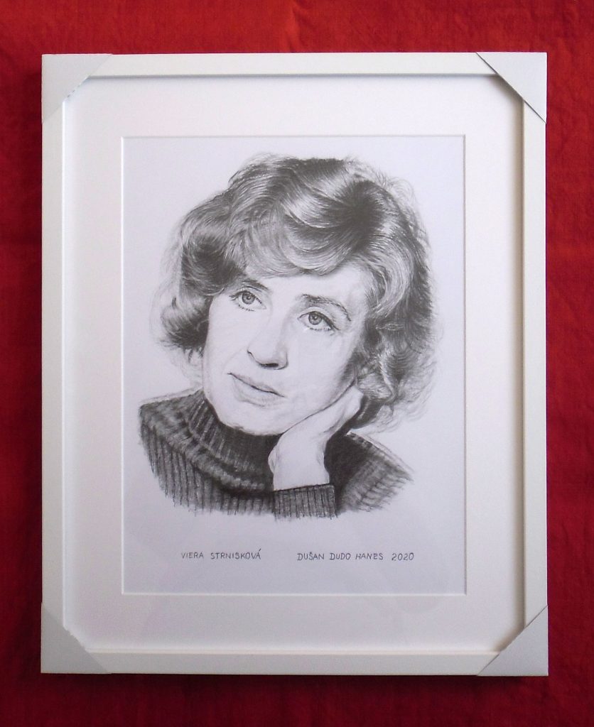 181 - Viera Strnisková. Portrét v ráme, Dušan Dudo Hanes