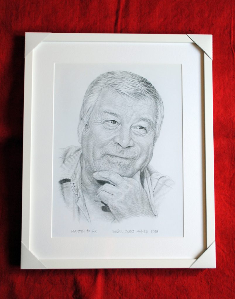 189 - Martin Ťapák. Portrét v ráme, Dušan Dudo Hanes