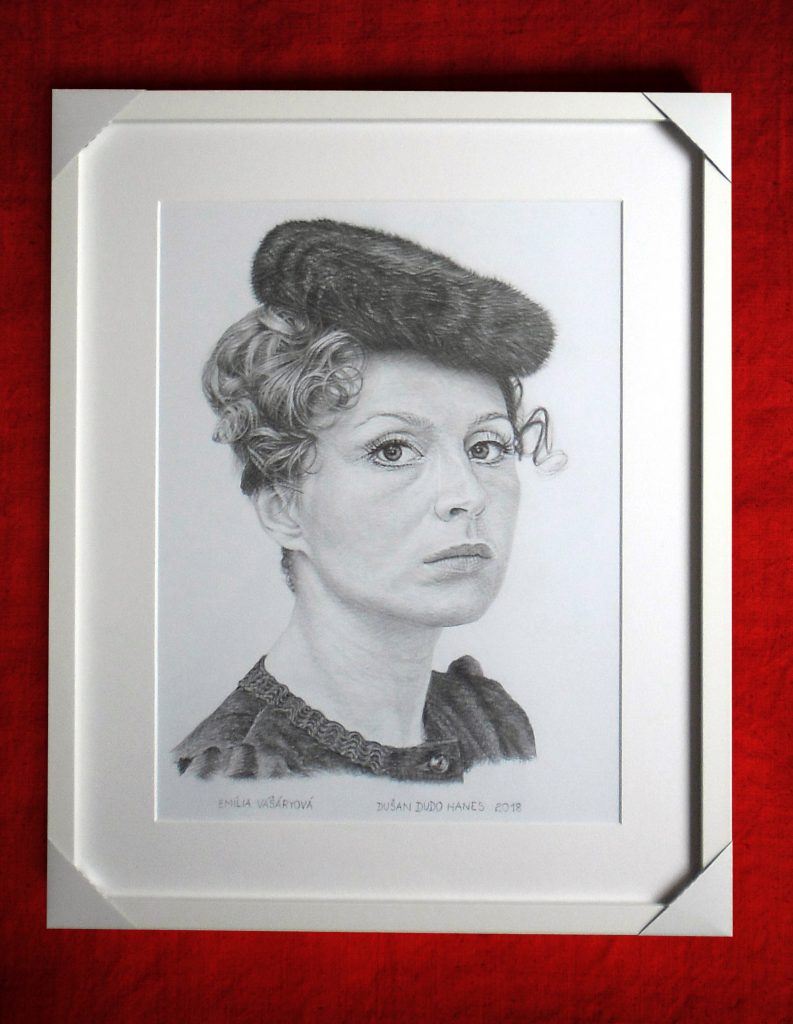 194 - Emília Vášáryová. Portrét v ráme, Dušan Dudo Hanes