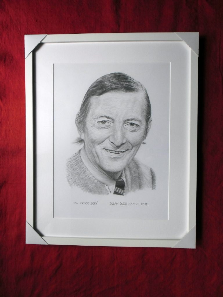 195 - Ivan Krivosudský. Portrét v ráme, Dušan Dudo Hanes