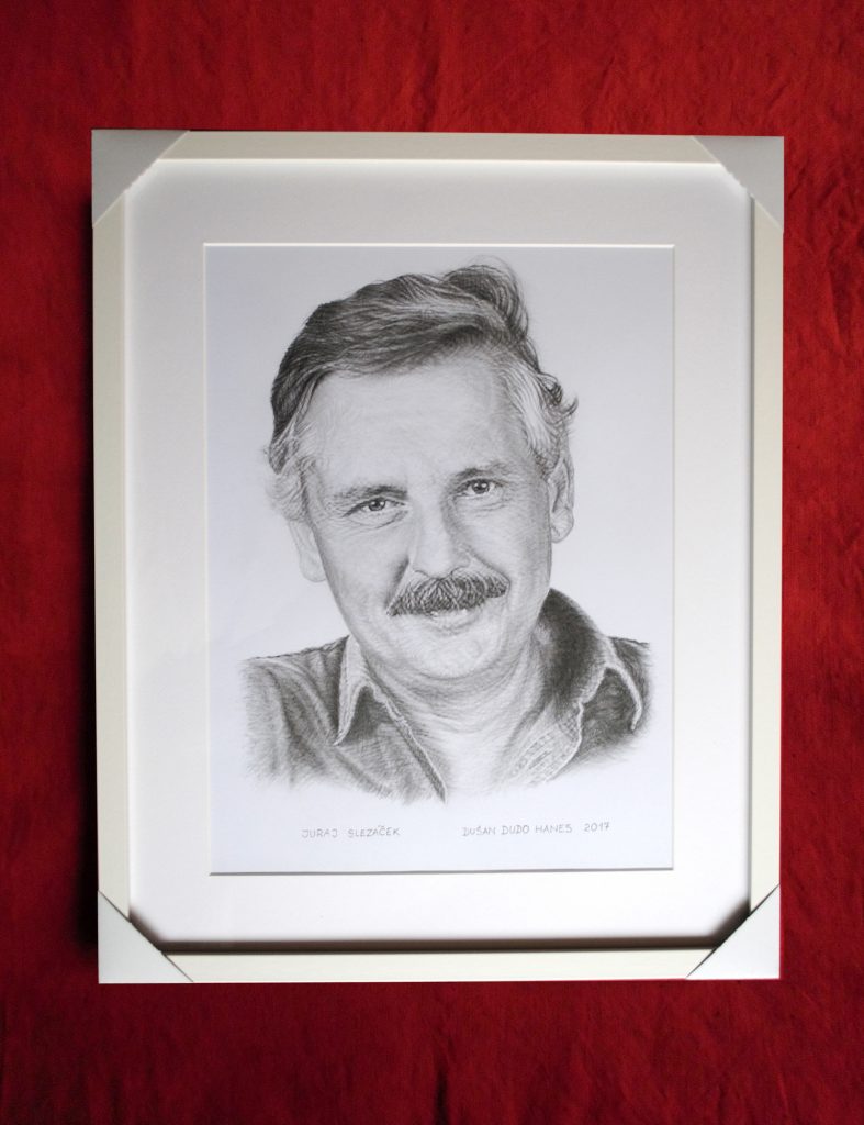 199 - Juraj Slezáček. Portrét v ráme, Dušan Dudo Hanes