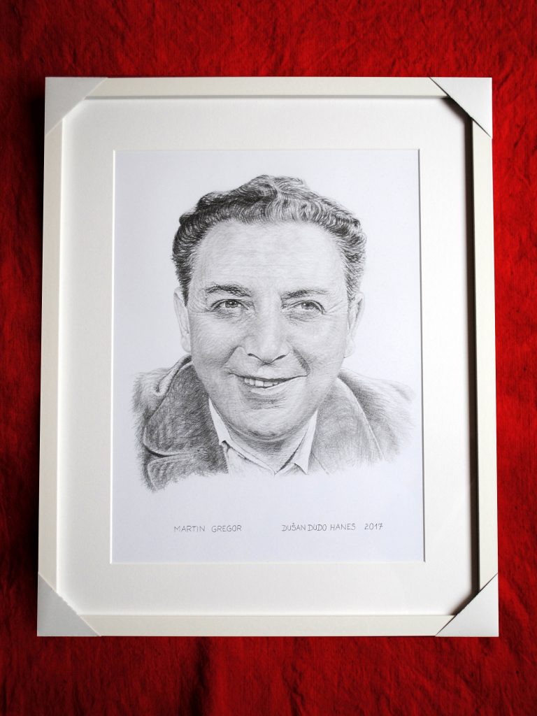 200 - Martin Gregor. Portrét v ráme, Dušan Dudo Hanes