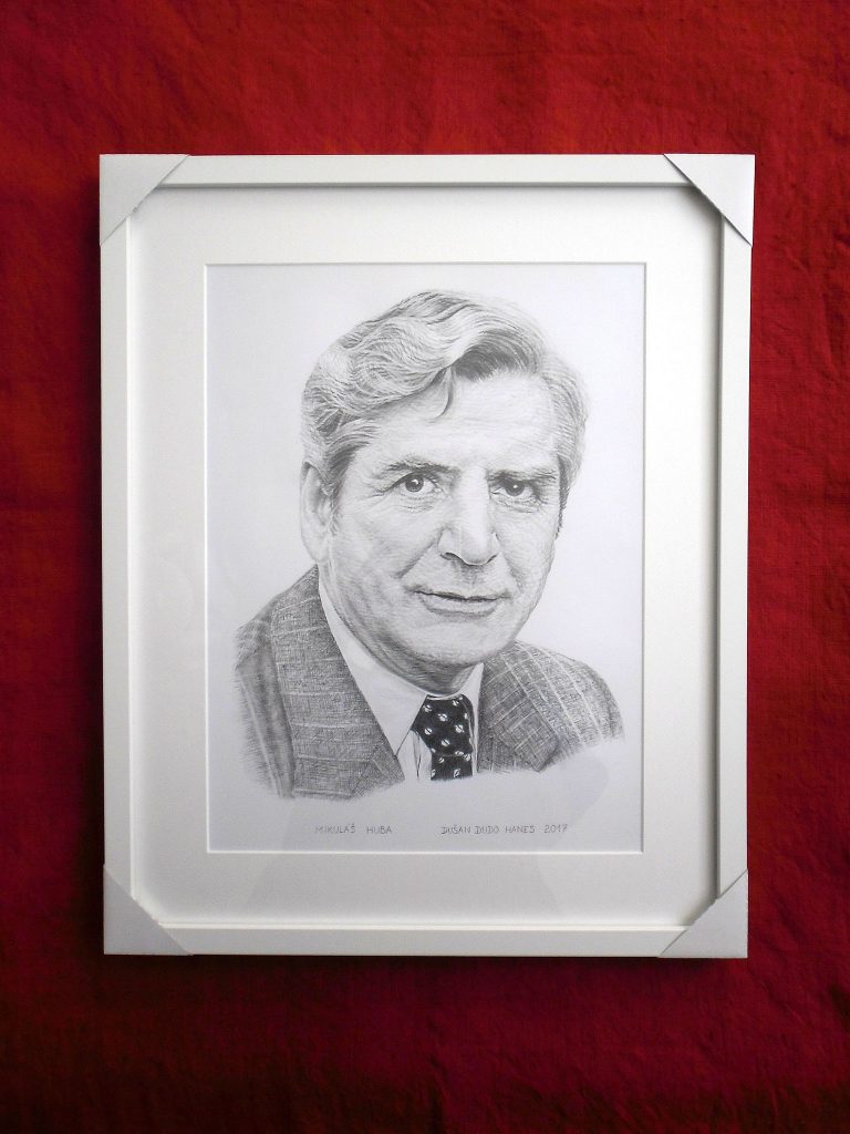 206 - Mikuláš Huba. Portrét v ráme, Dušan Dudo Hanes
