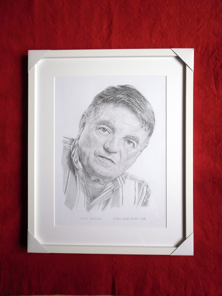 207 - Stano Dančiak. Portrét v ráme, Dušan Dudo Hanes