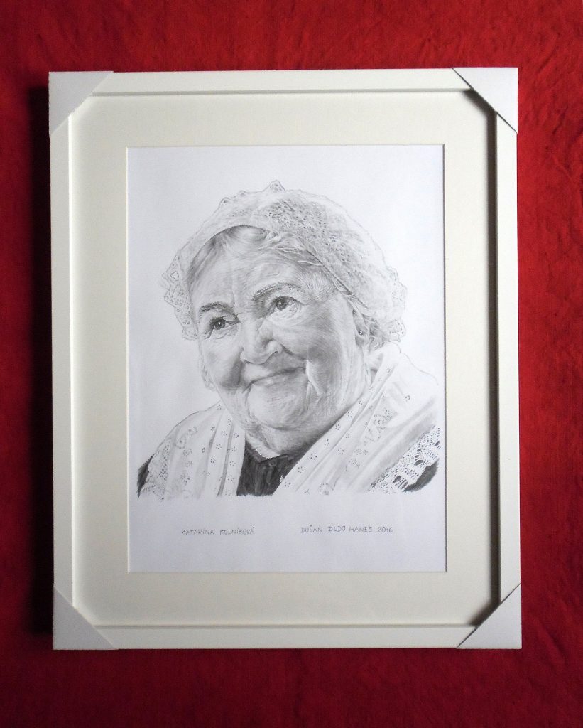219 - Katarína Kolníková. Portrét v ráme, Dušan Dudo Hanes