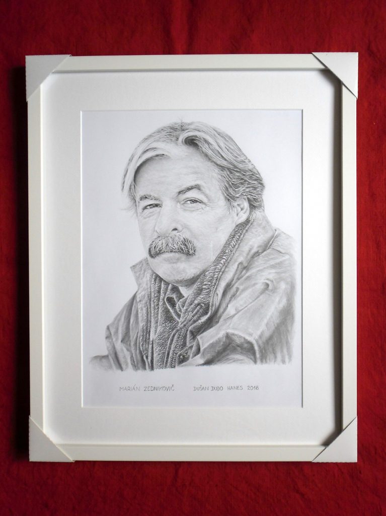 220 - Marián Zednikovič. Portrét v ráme, Dušan Dudo Hanes