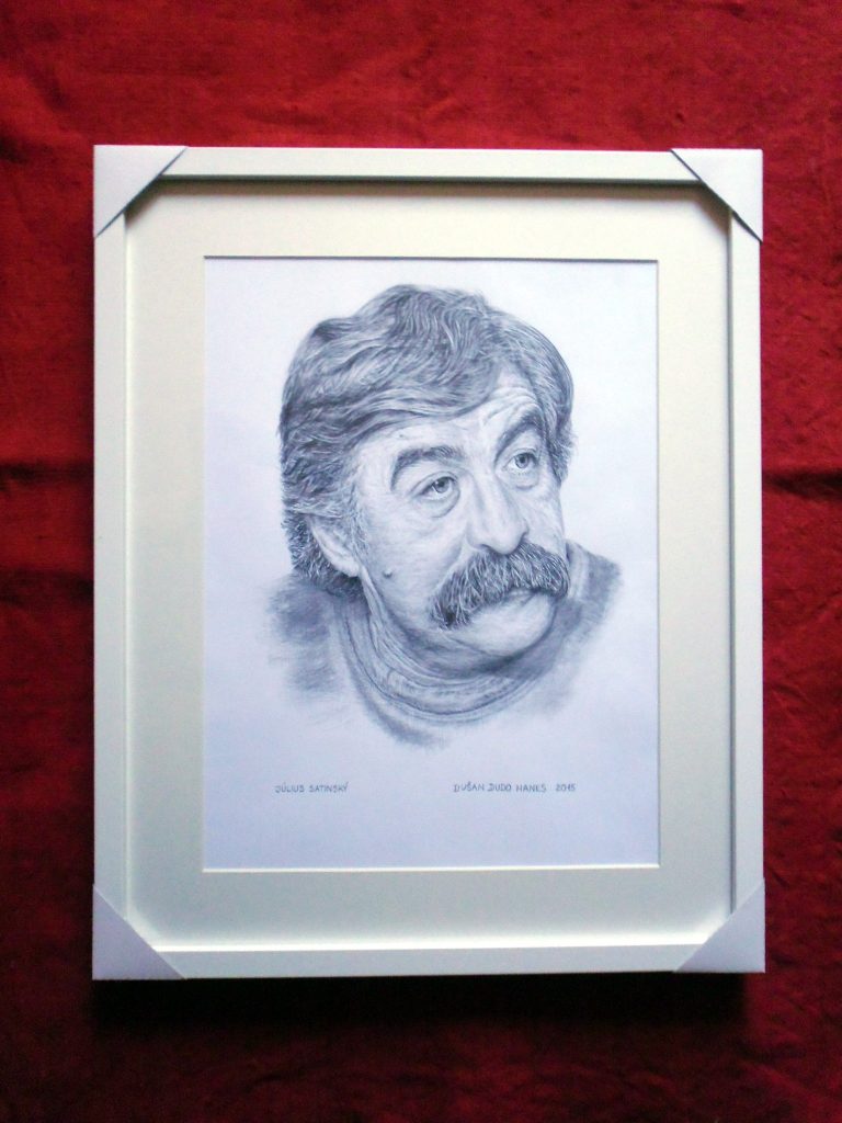 224 - Július Satinský. Portrét v ráme, Dušan Dudo Hanes