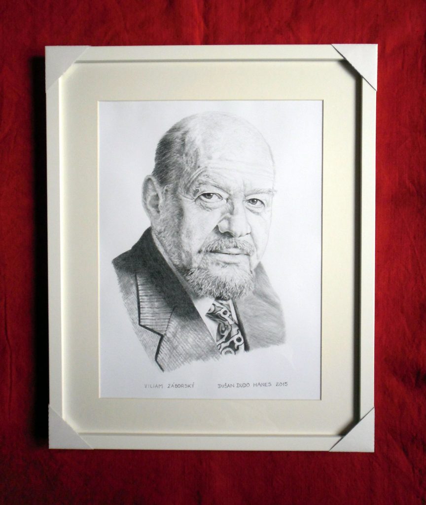 225 - Viliam Záborský. Portrét v ráme, Dušan Dudo Hanes