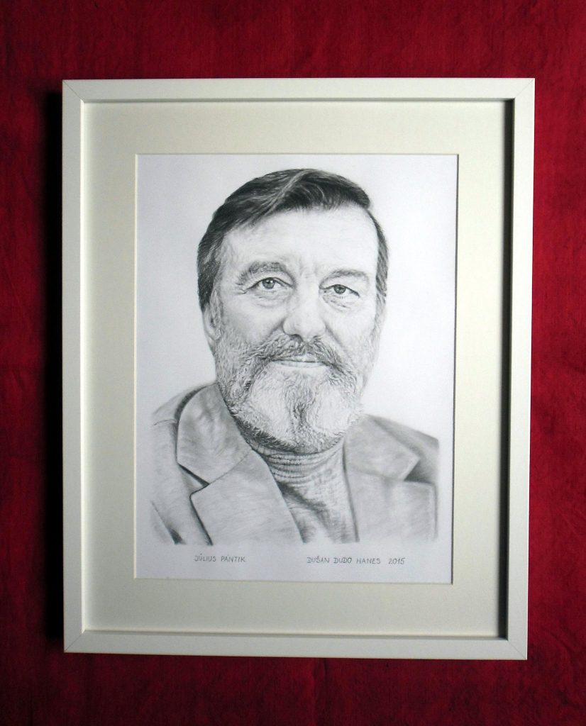 227 - Július Pántik. Portrét v ráme, Dušan Dudo Hanes