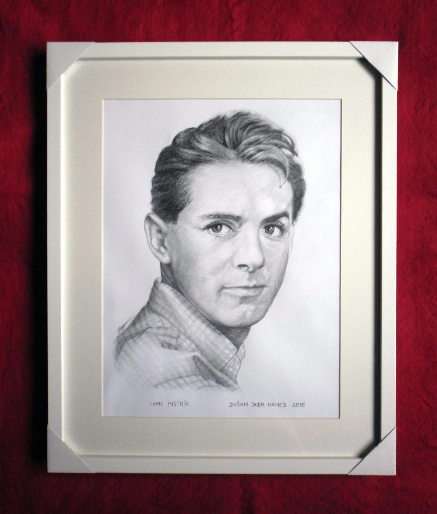 228 - Ivan Mistrík. Portrét v ráme, Dušan Dudo Hanes