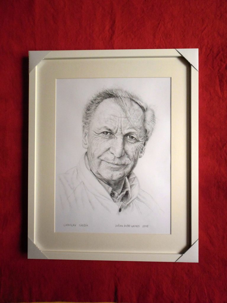 229A - Ladislav Chudík. Portrét v ráme, Dušan Dudo Hanes