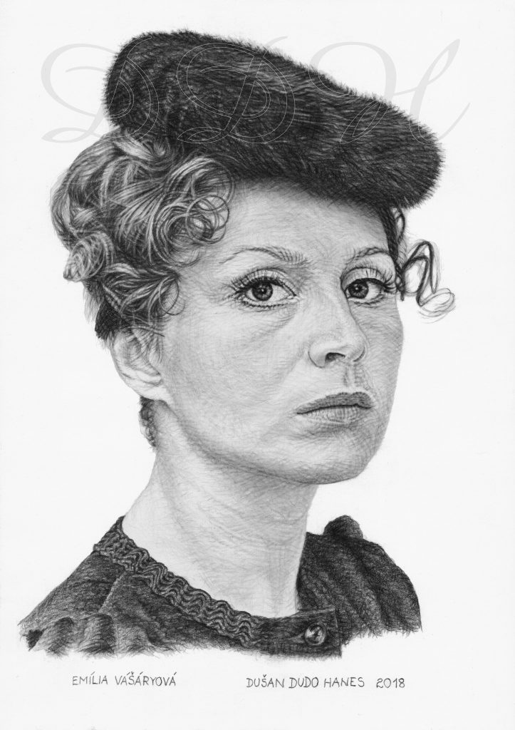 99 - Emília Vášáryová, portrét Dušan Dudo Hanes