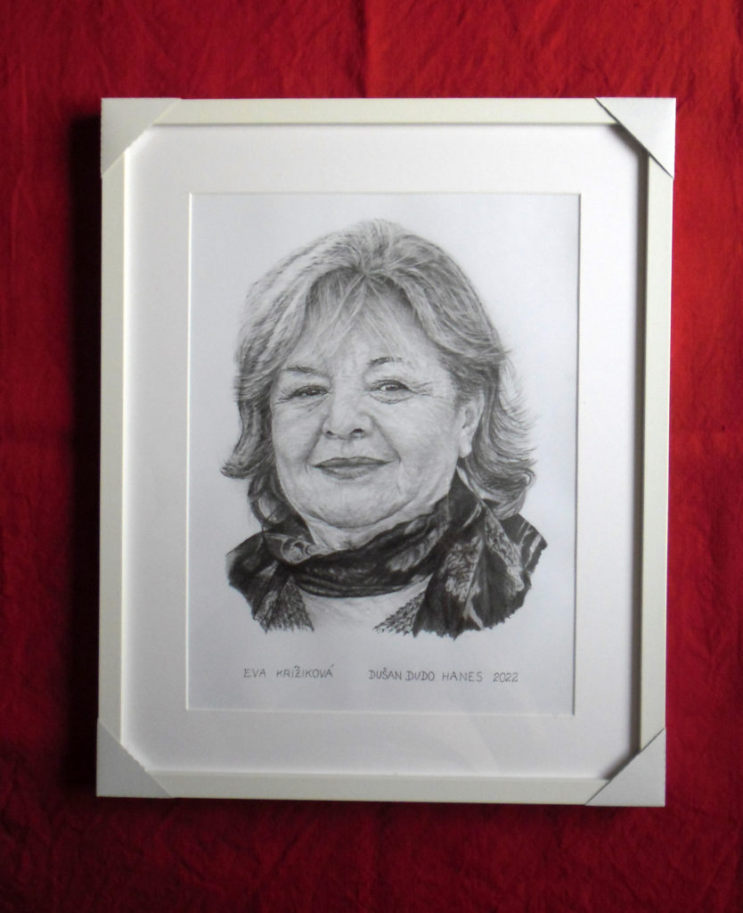 176 - Eva Krížiková. Portrét v ráme, Dušan Dudo Hanes